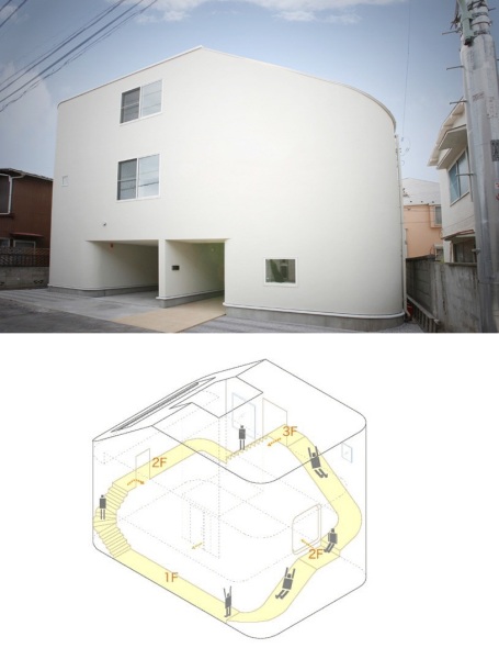 House with slide